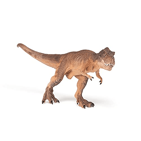 Papo - Pintado a mano - Dinosaurios - T-rex marrón corriendo - 55075 - Coleccionable - para niños - Apto para niños y niñas - a partir de 3 años