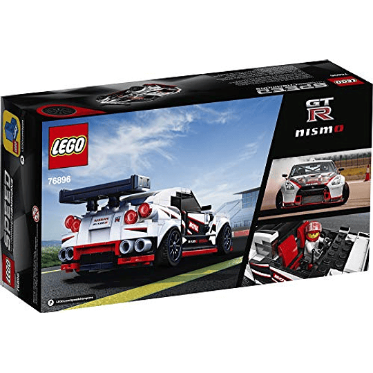 LEGO Speed Champions Nissan GT-R NISMO 76896 Kit de construcción de autos modelo de juguete con minifigura (298 piezas)