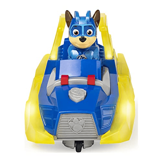 Paw Patrol, Mighty Pups cargaron el vehículo de lujo de Chase con luces y sonidos