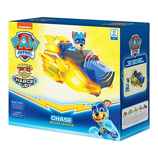 Paw Patrol, Mighty Pups cargaron el vehículo de lujo de Chase con luces y sonidos