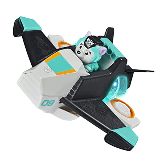 Paw Patrol, Jet to The Rescue Everest Deluxe Transforming Vehicle Toy con luces y sonidos, exclusivo de Amazon