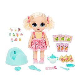 Baby Born Surprise Magic Potty Surprise Doll Blue Eyes con más de 30 sorpresas mágicas | Doll Pees Glitter & Poops Surprise - Charms El mejor regalo para niños pequeños a partir de 3 años