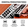 AKAI Professional MPK Mini MK3 - Controlador de teclado MIDI USB de 25 teclas con 8 pads de batería retroiluminados, 8 perillas y software de producción musical incluido (blanco)