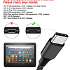 SCOVEE - Paquete de 2 cables USB C de 6 pies compatibles con lectores electrónicos Kindle, tabletas Fire (totalmente nuevo HD 10 9th 10th 11th Generation, 7 Kids Edition 2019 2021, HD 8,8 Plus 2020 20