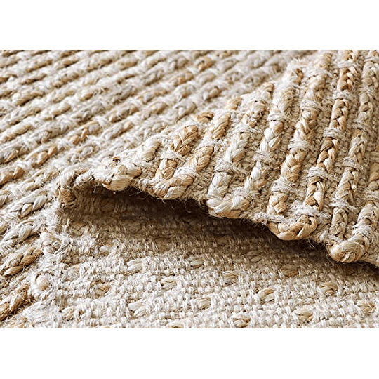 Alfombras trenzadas de yute natural, alfombra de yute natural hecha a mano  (5 x 8 pies)