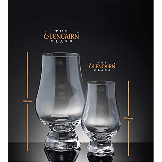 The WEE Glencairn Vaso de whisky de cristal, vaso de degustación de whisky en miniatura, juego de 6