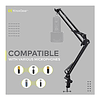 Knox Gear Microphone Suspension Studio and Home Recording Podcasting Mic Stand (se adapta a todos los micrófonos y monturas de choque)