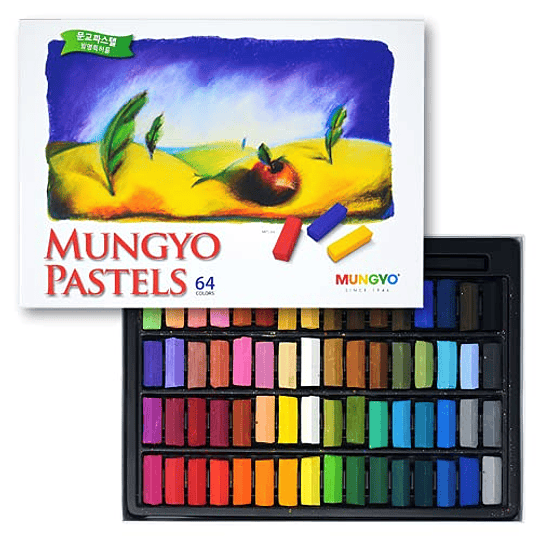 Mungyo Soft Square Pastels Chalk, 64 colores surtidos. Disfruta dibujando y pintando con los pasteles de calidad de artista profesional de Mungyo. Perfecto para estudiantes, principiantes, artistas, n