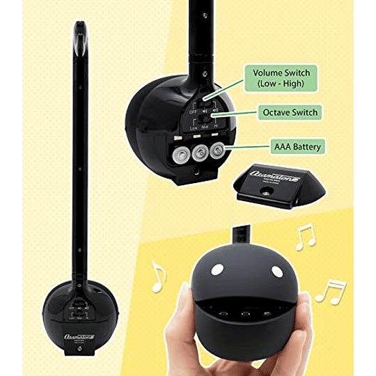 Otamatone Sintetizador de musica  japoneses color negro