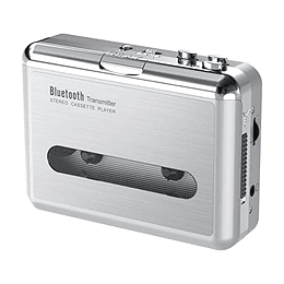 DIGITNOW Reproductor de casete Transferencia Bluetooth a auriculares/altavoz, reproductor de cinta de música de audio estéreo Walkman portátil con conector para auriculares de 3,5 mm y función de marc