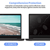 Paquete de 2 protectores de pantalla para portátiles de 15,6 pulgadas, luz azul y filtro antirreflejo, protección ocular FORITO, bloqueo de luz azul y protector de pantalla antirreflejos para portátil