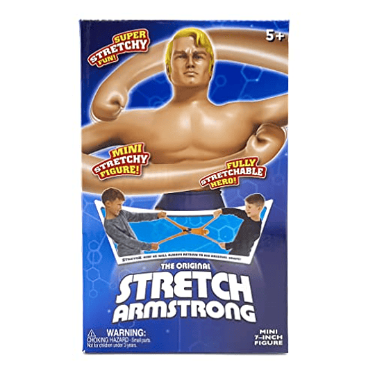 STRETCH ARMSTRONG 06452 Juguete, multicolor, mini figura de acción para niños Juguete elástico - Juguetes de superhéroes