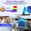 lámina de pantalla anti luz azul de 14 pulgadas 16:10 bloquea el deslumbramiento