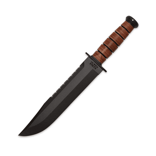 Ka-Bar Leather manejado Big Brother Knife