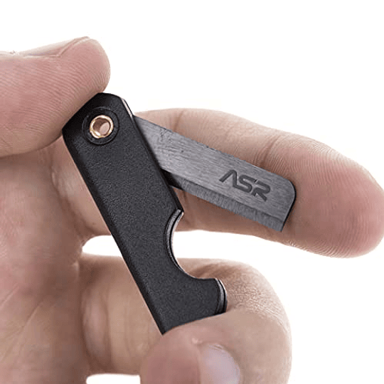 Navaja ASR Táctica plegable Cerámica de cerámica, herramienta de supervivencia de cuchillo de escape micro edc
