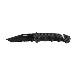 Costa® DX330 Double Lock ™ Cuchillo plegable de 3.25 pulgadas, negro