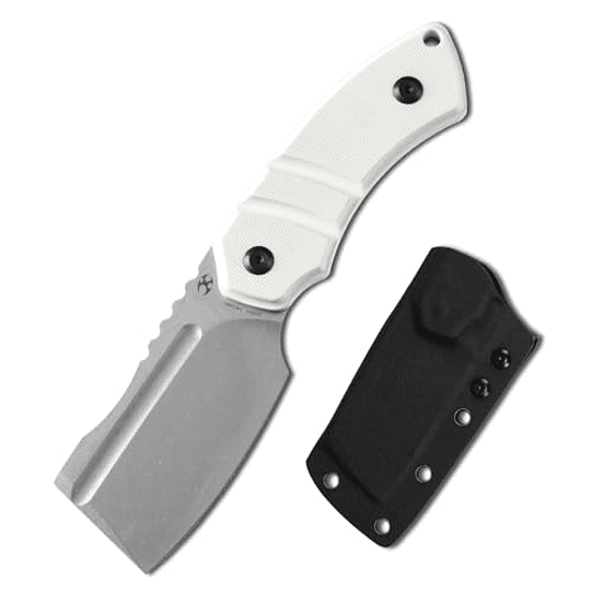 Kansept Knives K Knife de cuchilla fija con 2,9'14c28n cuchilla de cuchilla White G10 Many, Varestra Kydex para transporte diario G2030A2