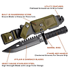 Cuchillo de supervivencia de cuchilla fija táctica de Snake Eye, 13 pulgadas en general