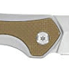 Smith & Wesson Hendft 7.75in S.S. Cuchillo plegable asistido con una cuchilla de punto de caída de 3.5 pulgadas y mango inoxidable/G10 para al aire libre, táctico, supervivencia y EDC