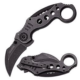 Tac Force Spring Asistente de cuchillos de bolsillo de cuchillo plegable táctico Blade Negro