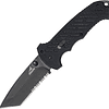 Gerber Gear 06 Cuchillo de bolsillo rápido - cuchillo plegable de tanto de borde serrado con abertura rápida de una mano - Negro