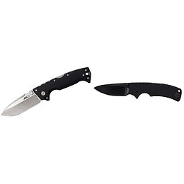 Cierto de acero frío AD-10 y un cuchillo plegable táctico AD-15 con bloqueo de bloqueo y bolsillo-cuchilla de acero S35VN premium, AD-10 y 58B American Lawman, S35VN, negro