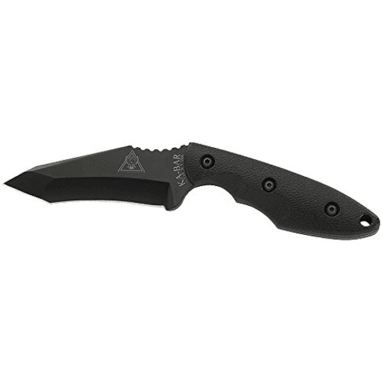 KA-BAR 2486 TDI/HINDERER Hell Fire Fire Blade Cuchillo, negro, acero