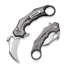 Civivi Incisor II Cuchillo plegable de bolsillo para EDC, cuchillo Karambit con mango de aluminio Nitro-V de 2.02 "C16016B-3