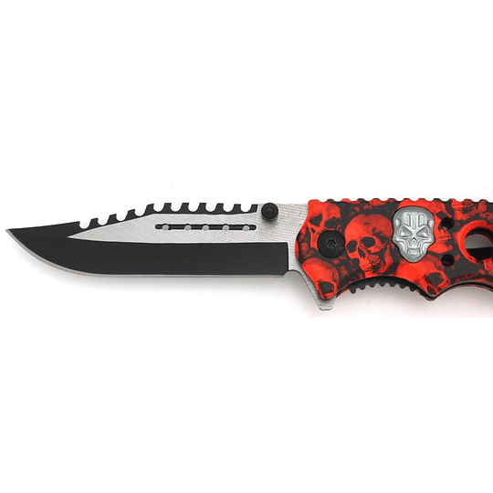 Cuchillo de bolsillo táctico de Snake Eye - cuchillo plegable de cuchilla de 3.5 