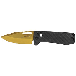 SOG Urban Next Generation Gentleman's Acero inoxidable Ambidextro Carry EDC 2.8 "cuchilla afilada Ultra XR Cucharero de carbono y oro plegable