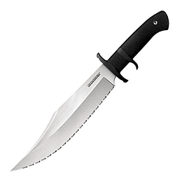 Cuchillo de arco táctico de cuchilla merodeador fijo de acero frío con funda, cuchilla dentada de 9 "pulgadas