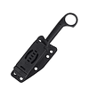 Masalong KNI214 EDC Cuchillo táctico Táctico Supervivencia al aire libre Senderismo Camping Cuchillo recto (negro)