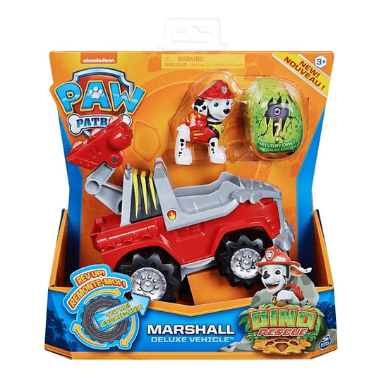 Paw Patrol Patrulla Canina Dino Rescue Marshall Deluxe