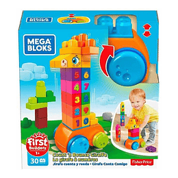 Mega Blocks Jirafa Cuenta Y Rueda