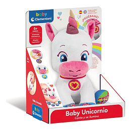 Baby Clementoni Baby Unicornio Canta Y Se Ilumina Clem55262