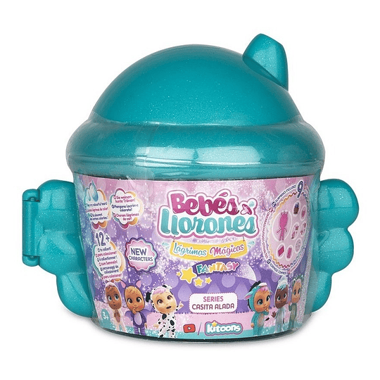 Bebes Llorones Cry Babies Modelo Casita Con Alas Verde