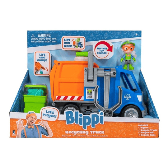 Blippi Vehiculo Camion De Reciclaje Con Sonidos