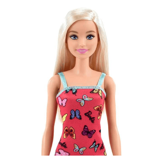 Barbie Muñeca Vestido Mariposa Rosa Hbv05