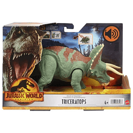 Jurassic World Dominion Triceratops Ruge Y Golpea