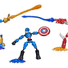 Figura De Acción Avengers Bend Y Flex Collection Pack