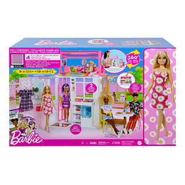 Barbie Nueva Casa Glam Con Muñeca / Original