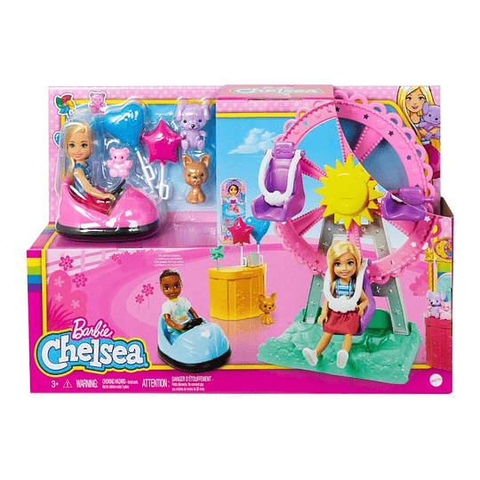Barbie Muñeca Chelsea Set Parque Diversiones