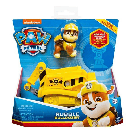 Paw Patrol / Patrulla Canina / Figura Rubble / Original