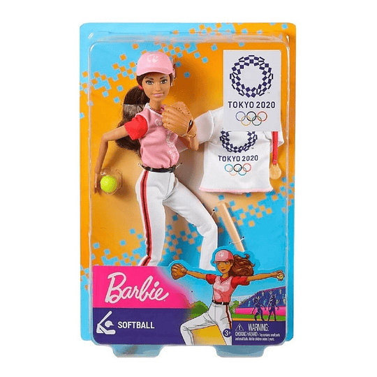 Barbie Muñeca Modelo Olimpiadas Softbol