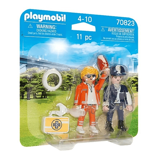 Playmobil Duo Pack Doctor Y Oficial De Policia