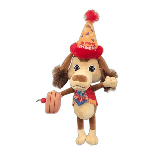 Perro Chocolo Peluche Interactivo Fiesta 30 Cm Original