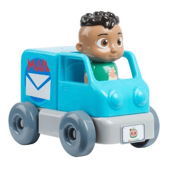 Cocomelon Vehiculo Camion De Correos Figura Cody Mail Truck