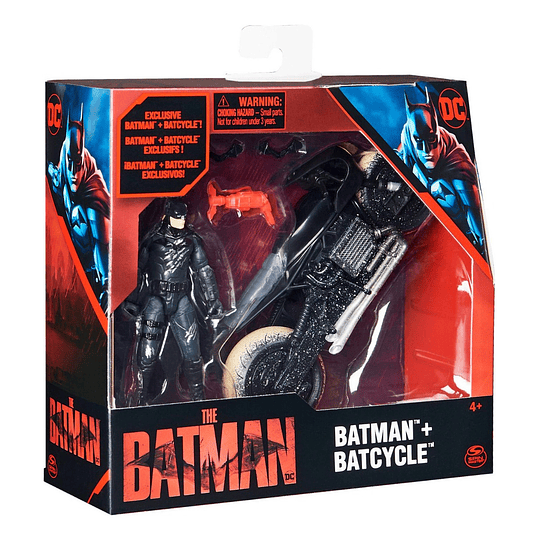 The Batman Dc Comics Figura Batman + Batcycle Original