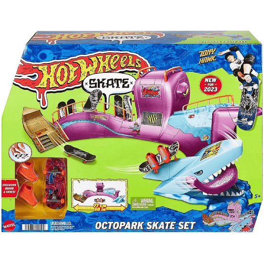 Hot Wheels Conjunto Skate Octopark Parque Skate Pulpo Hmk01