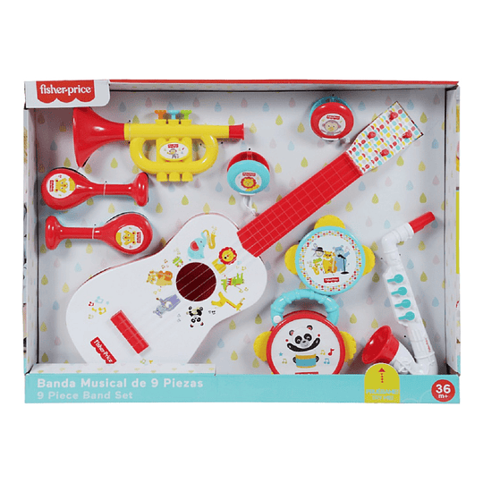 Fisher Price Mi Primera Banda Set Musical 9 Piezas Dfp91009